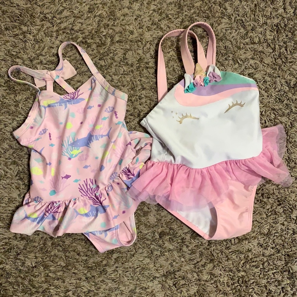 Two size 4t cat & jack swim suits
